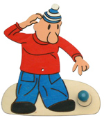 Dětský dřevěný nástěnný věšák Mat / věšáky A je to