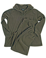 Spodní prádlo se zipem THERMOFLEECE - OLIV