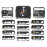 Klávesnice Sony Ericsson C702 Black / černá (Service Pack)
