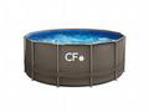 CF FRAME nadzemní bazén rámové konstrukce - 366 x 132 cm, ratan