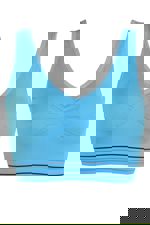 Adana bezešvá podprsenka L22 - lambáda L světle modrá