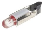 LED indikátor barva světla Červená, objímka žárovky: Telefonní kontaktní patice jednočipový, průměr: 5.5mm