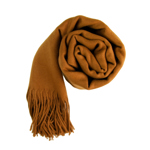 Dámská jednobarevná pašmína hnědá