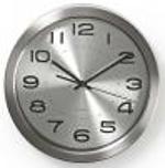 Kulaté Nástěnné hodiny Nedis 30 cm Nerezová ocel