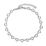 Dámský stříbrný srdíčkový náramek Kimora