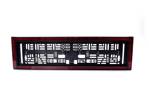WAS W253 držák registrační značky (š x v x h) 584 x 163 x 32 mm