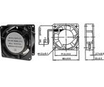 Ventilátor 230V/ 80x80 x 25mm/5330