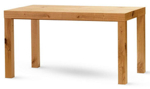 Jídelní stůl WOODY dýha dub sukatý provedení 140 x 80 cm rozklád