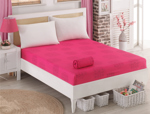 Bavlněné prostěradlo Sedef Růžové Rozměr: 90x200 cm