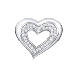 Stříbrný přívěsek srdce