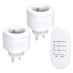 Solight dálkově ovládané zásuvky set 2  plus  1, 2 zásuvky, 1 ovladač, learning code - DY08