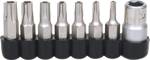 KS Tools 911.1480 Sada bitů 1/4 s pětihvězdicovými šrouby, 8 ks