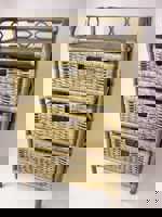 Ratanová komoda 3 zásuvky hnědá ratan SLEVA 7 %  | RYCHLÉ DODÁNÍ