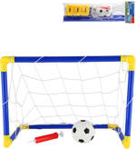 Branka fotbalová 44x31x24cm herní set s kopacím míčem a pumpičkou