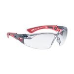 Brýle ochranné RUSH  SMALL ČERVENÉ ČIRÉ