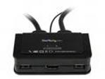 StarTech.com 2 Port USB HDMI Cable KVM Switch with Audio and Remote Switch - USB Powered KVM with HDMI - Dual Port HDMI KVM Switch (SV211HDUA) - Přepínač KVM, audio - 2 x KVM, zvuk - 1 místní uživatel - desktop