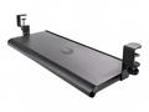 StarTech.com Under-Desk Keyboard Tray, Clamp-on Keyboard Holder, Supports up to 12kg (26.5lb), Sliding Keyboard and Mouse Drawer with C-Clamps, Height Adjustable Keyboard Tray - Black - Ergonomic Keyboard Tray (KEYBOARD-TRAY-CLAMP1) - Keyboard tray - montáž pod stůl - černá