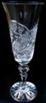 Sklenice Laura flétna na sekt s dekorem Kometa 6 ks (150 ml)