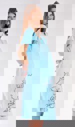 Dámská noční košile mateřská Méďa s kytkou | Pyžama a Župany