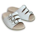 Zdravotní pantofle bílé 36