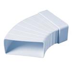 Ohyb plochého kanálu nastavitelný 110x55 mm PVC