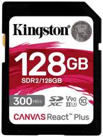 Kingston Canvas React Plus paměťová karta SD 128 GB Class 10 UHS-II