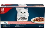 Gourmet Perle hovězí kuřecí králičí a losos 60 x 85 g