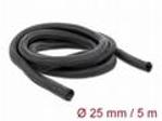 Delock Samouzavírací pletené opláštění 5 m x 25 mm, černé