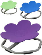 MERCO Židle dětská balanční otočná květina 3 barvy