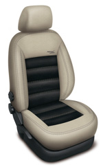 Automega Autopotahy HONDA CIVIC SPORT EP2, od r. 2000-2005, AUTHENTIC LEATHER, béžovočerné