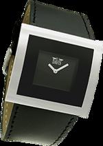 Dámské hodinky Alice – barevná kombinace nerez ocel / černý ciferník / černý řemínek