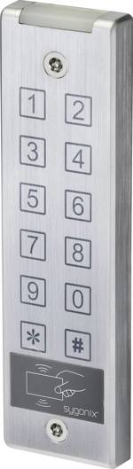 Sygonix SY-4777290 kódovací klávesnice s RFID na omítku 12 V/DC, 24 V/DC, IP65, s dotykovou obrazovkou