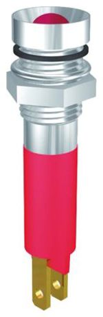 Indikátor 8mm Zapuštěný barva Bílá, typ žárovky: LED, 230V Signal Construct