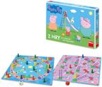 DINO Hra 2v1 Peppa Pig Člověče, nezlob se! + Žebříky a skluzavky