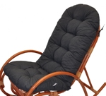 Polstr na houpací křeslo tmavě šedý melír | RYCHLÉ DODÁNÍ