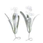 3D ozdobné vetvičky imela 2 ks (vianočná dekorácia)