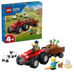 * LEGO City 60461 Červený traktor s přívěsem a ovcemi