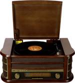 Denver MCR-50 USB gramofon dřevo