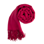 Dámská jednobarevná pašmína vínová