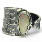 AutorskeSperky.com - Stříbrný prsten s opálem - S7179