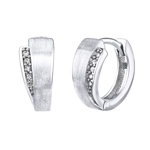 Zlaté náušnice kruhy ALEXA se zirkony