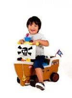 * Little Tikes LOĎ PIRÁTSKÁ odrážedlo PONIČENÝ OBAL
