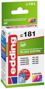 Edding Ink náhradní HP 343, C8766EE kompatibilní barva EDD-181 18-181