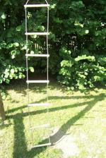 Provazový žebřík dřevěný, 5 nášlapů DVV443