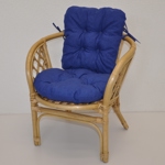 Ratanové křesílko dětské Bahama polstr modrý melír | RYCHLÉ DODÁNÍ