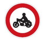 Zákaz vjezdu motocyklu
